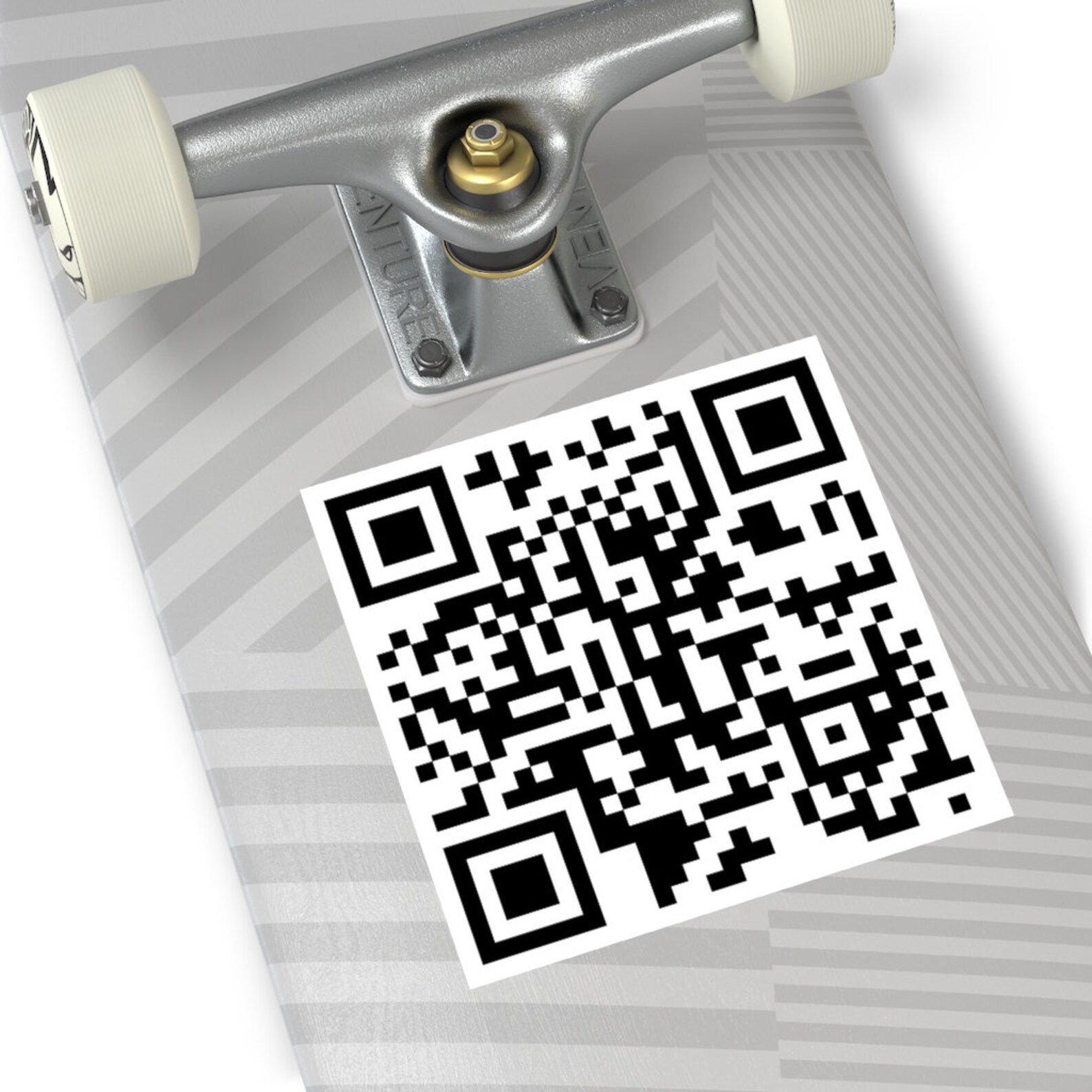 Customized QR Code Sticker Personalized QR Vinyl Sticker Etsy