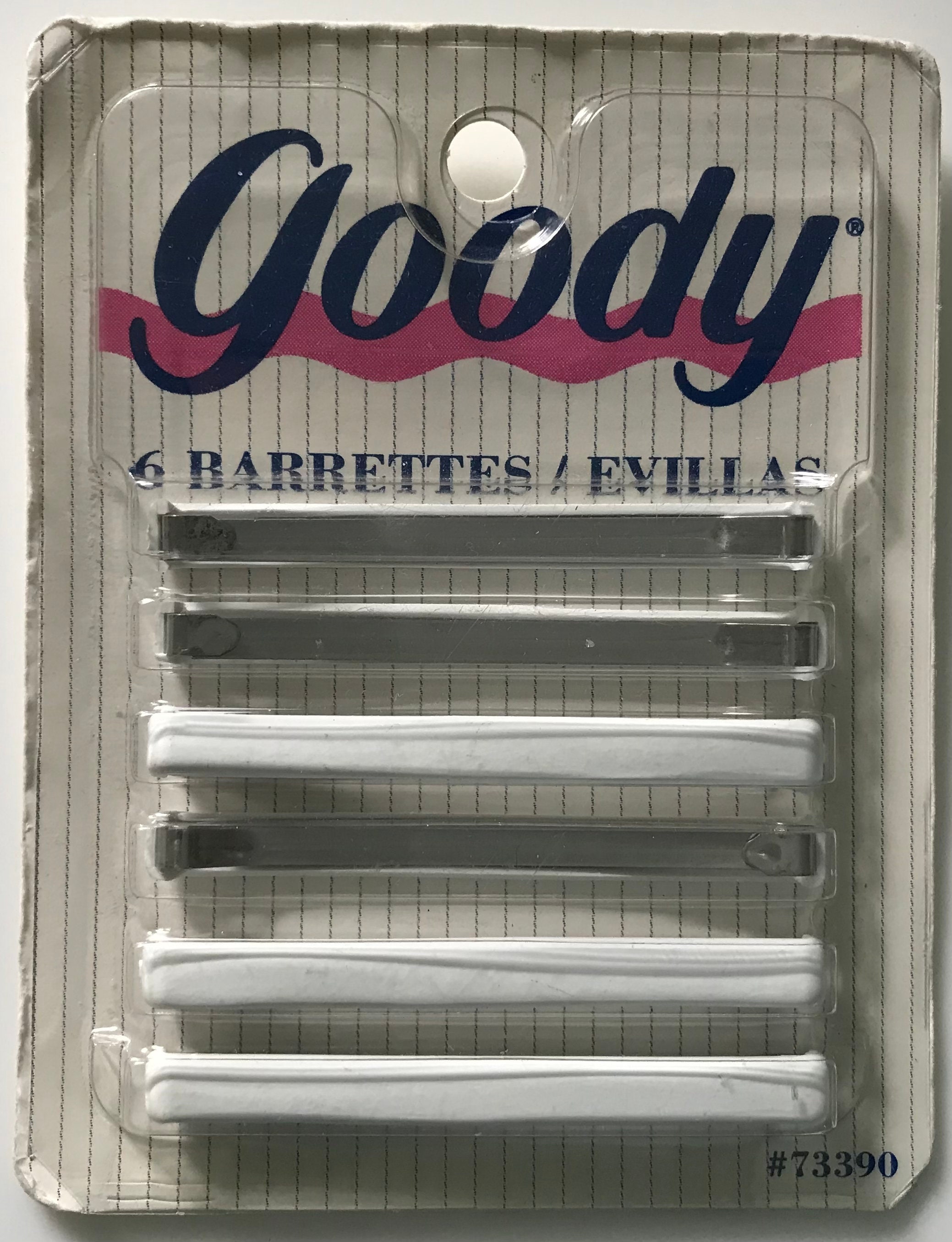 GOODY Vintage 2.5 Inch Nos Nib New Staytight Clasp 6 BARRETTES 1995