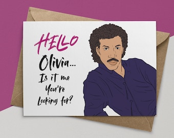 BUY 1 GET 1 FREE! Printable Love Card – Instant Download – Lionel Richie Gift – Funny Love Card –  Girlfriend Card – Lionel Richie Card