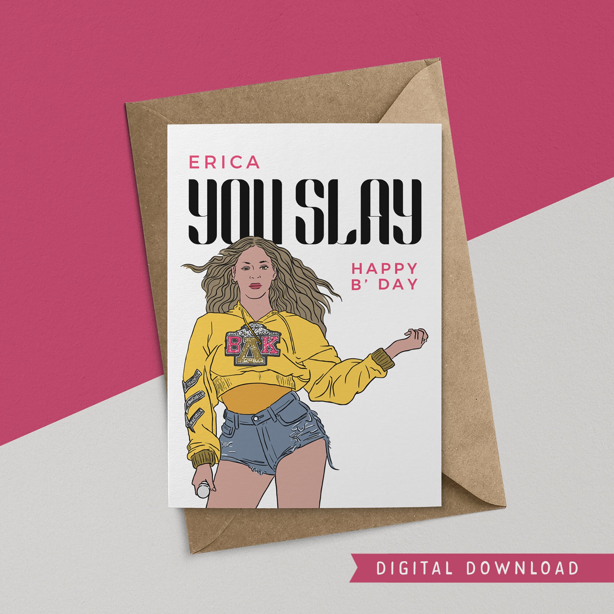 buy 1 get 1 free printable birthday card instant download etsy