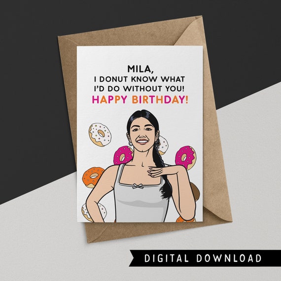 BUY 1 GET 1 FREE Printable Birthday Card instant Download - Etsy