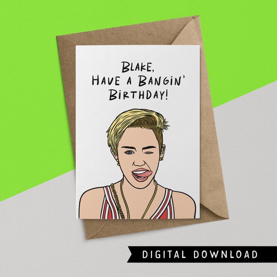 BUY 1 GET 1 FREE Printable Birthday Card Instant Download - Etsy