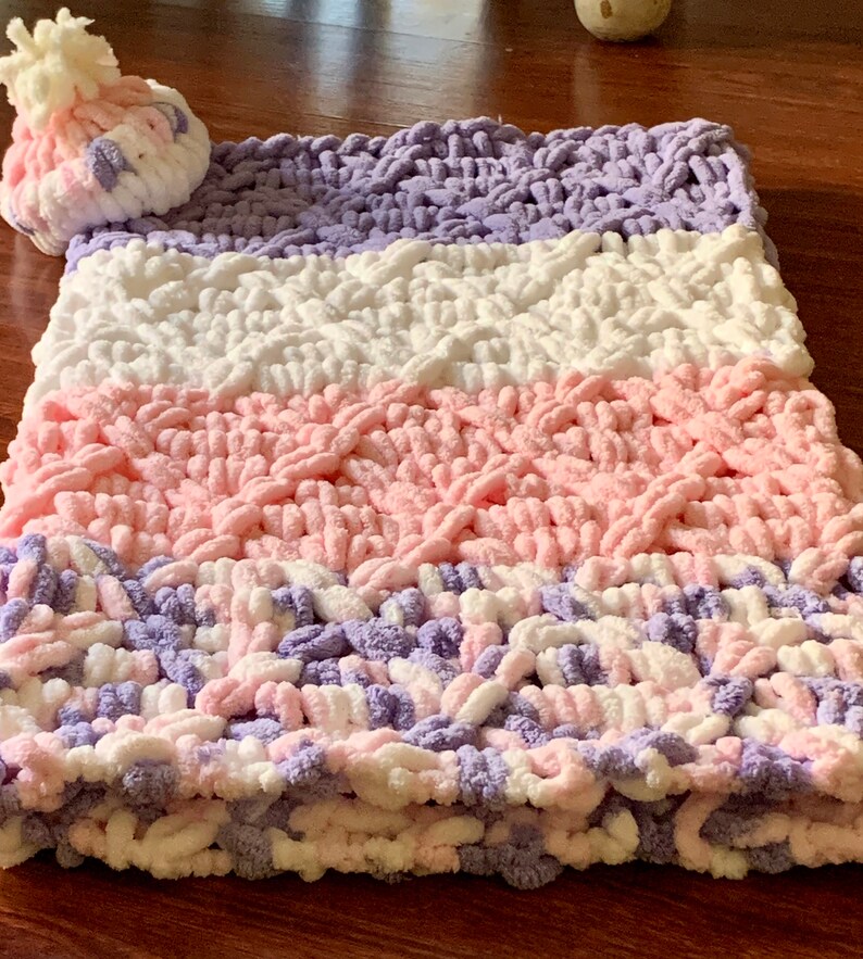 Hand Crocheted Baby Blankets Custom Made Handknitted Loop Etsy