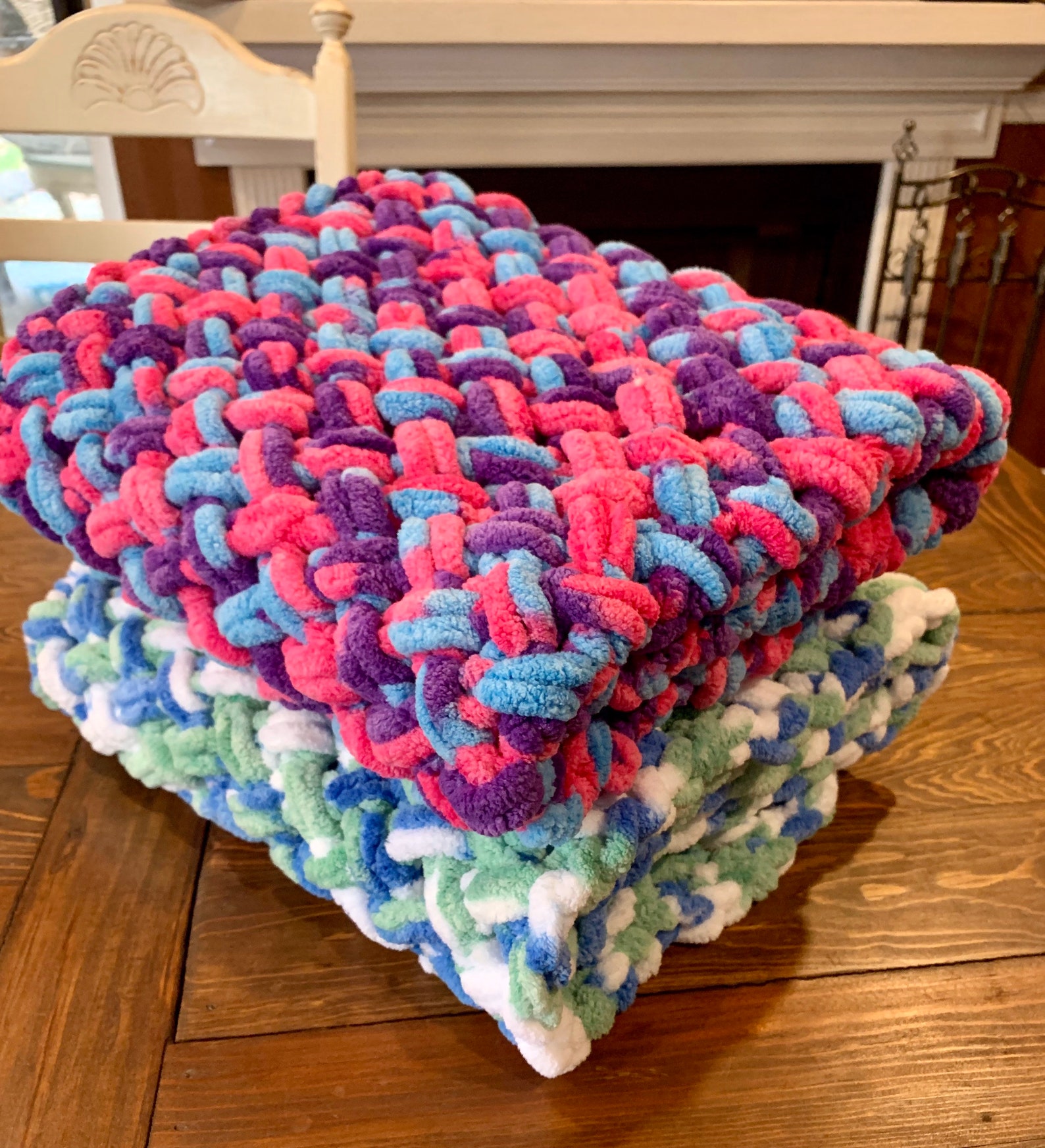 Hand Crocheted Baby Blankets Custom Made Handknitted Loop Etsy