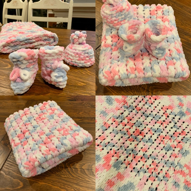 Hand Crocheted Baby Blankets Custom Made Handknitted Loop Etsy