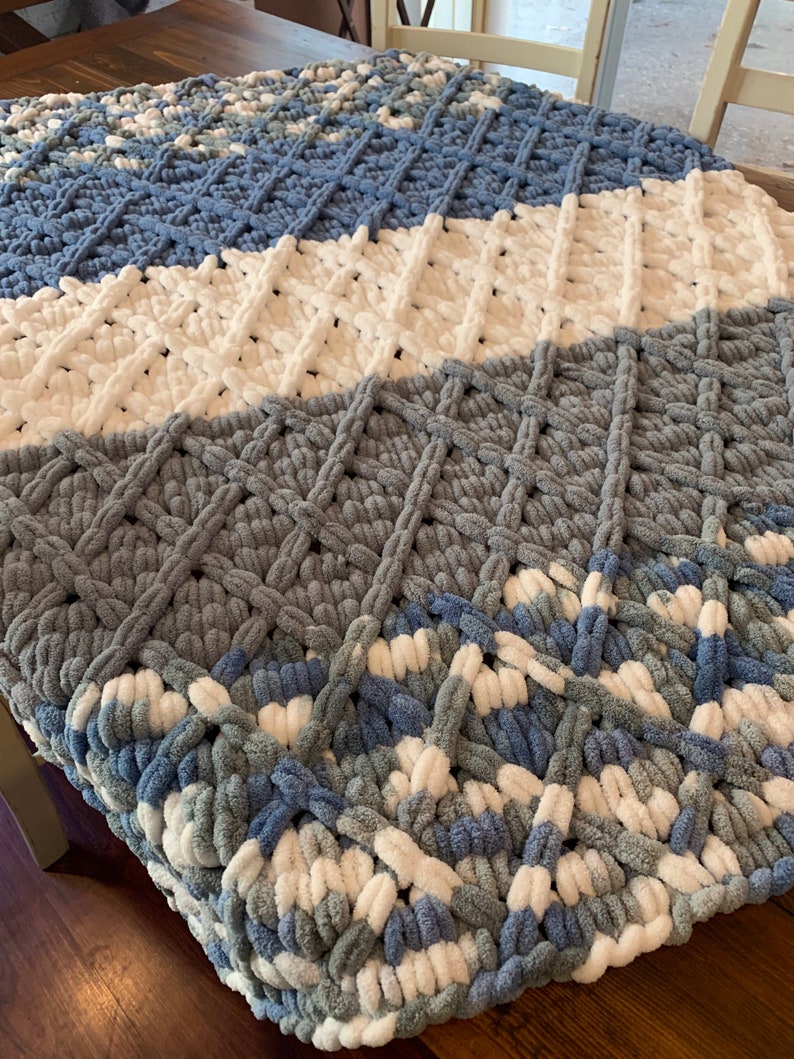 Hand Crocheted Baby Blankets Custom Made Handknitted Loop Etsy