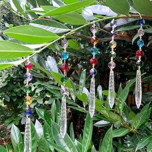 Beautiful crystal glass Christmas tree hanging decoration