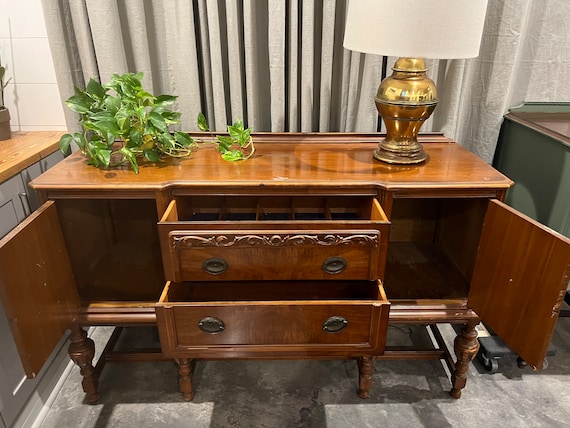 Mahogany Jacobean Antique Burl wood