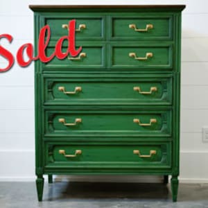 SOLD OUT!! Do not purchase. This item is no longer available. Antique Italian Provincial Chest of Drawers