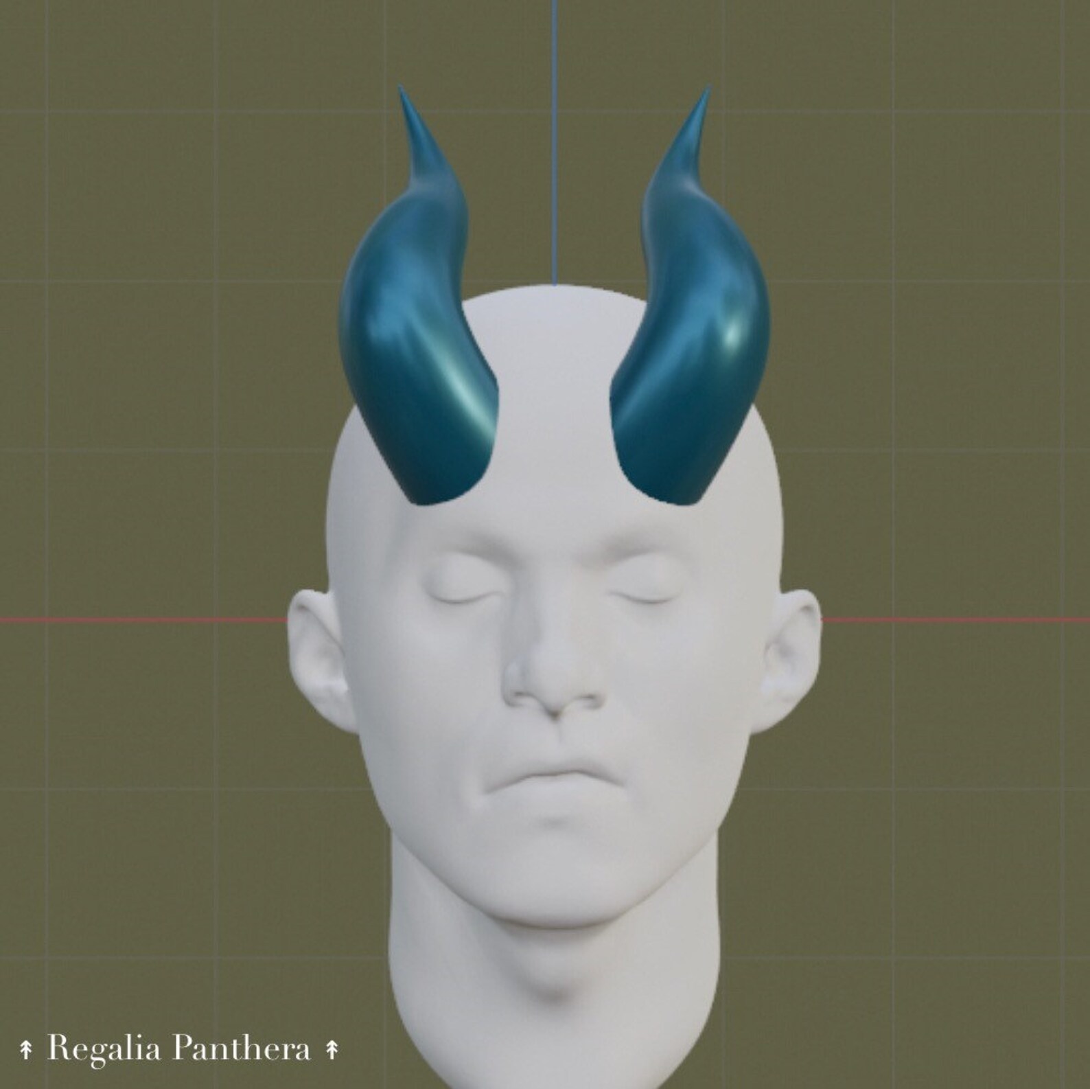 Tiefling Horns .stl Tiefling Dragon Demon 3D Printed Cosplay Etsy
