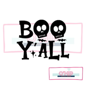 Boo Y&#39;all svg, Fall Svg, Halloween Svg, Halloween quotes shirt gift svg, png, dfx, Cricut cut file.