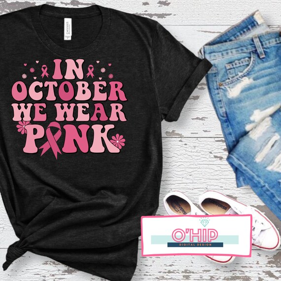 Sweat à Capuche « Octobre Rose » - Logo Ruban Rose, Message De Soutien Contre Le Cancer Du Sein - Cadeau Solidarité Femme