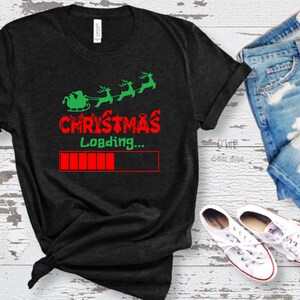 Christmas Loading SVG -  Merry Christmas SVG  - Santa & his Reindeers - SVG Silhoutte, Cricut