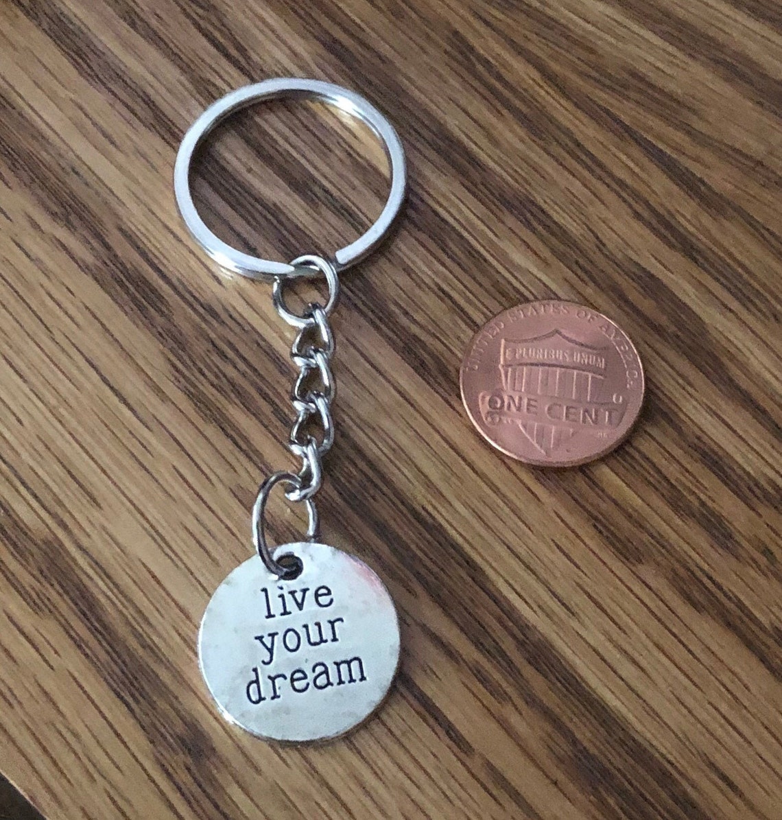 Inspirational Keychain/Live Your Dream Keychain Etsy