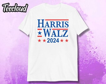 Harris Walz 2024 Campaign T-Shirt | election shirt, democrat shirt, kamala shirt, usa election, harris voter shirt, harris walz shirt