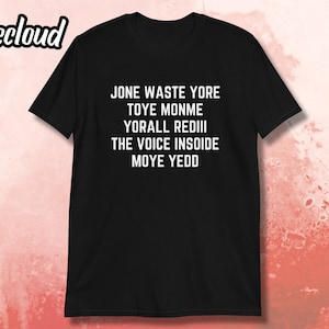 Jone Waste Yore Toye Monme Funny Pop Miss You Punk Lyrics T-Shirt | funny shirt, pop punk shirt, emo shirt, funny pop punk gift, emo humor