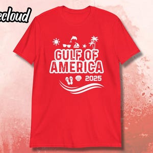 Camiseta engraçada de férias do Golfo da América | camiseta do Golfo da América, camiseta engraçada da Maga, camiseta patriota dos EUA, presente patriótico, camiseta EUA 2025