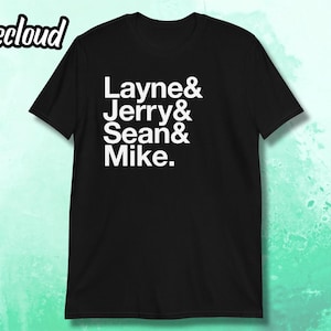 AIC List T-Shirt | grunge music, seattle grunge, layne staley, jerry cantrell, rock music, 1990s, grunge gift, grunge shirt, alice in chains