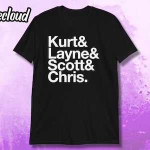 Grunge List Unisex T-Shirt | seattle shirt, grunge music, grunge gift, kurt shirt, cobain, staley, weiland, cornell, alt rock, 90s, nineties