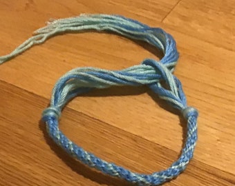 Turquoise and Robin blue friendship bracelet