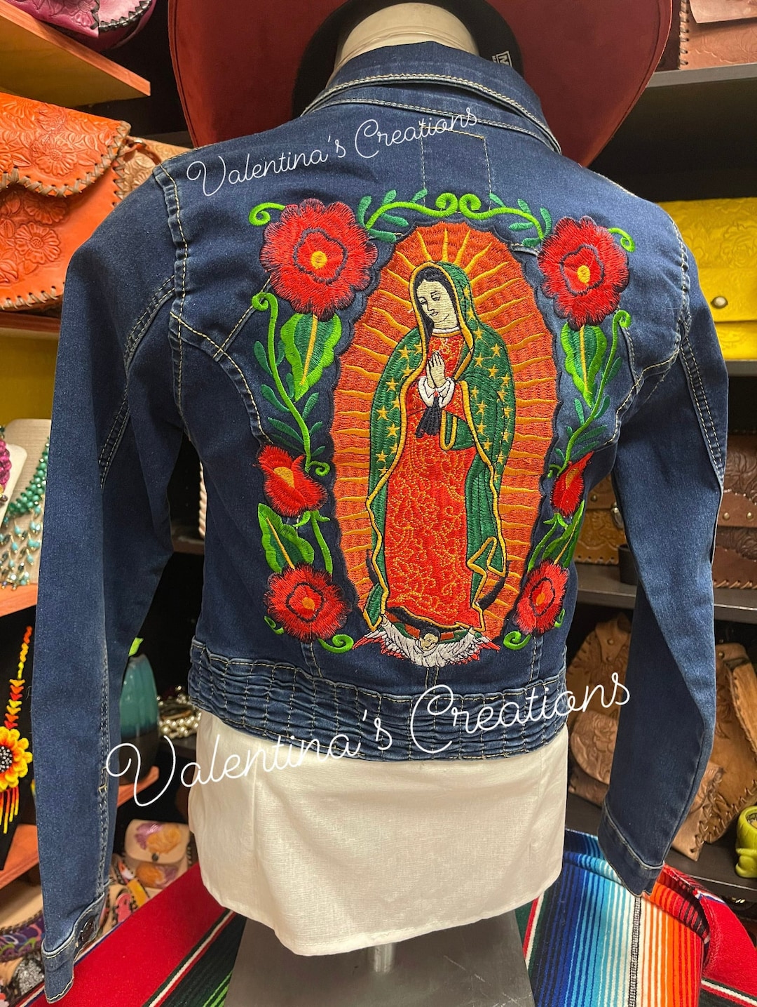 Virgen de deals guadalupe jean jacket