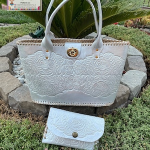 Carlota Bag (Mexican leather bag) Leather bag, Leather larger Purse (Set)
