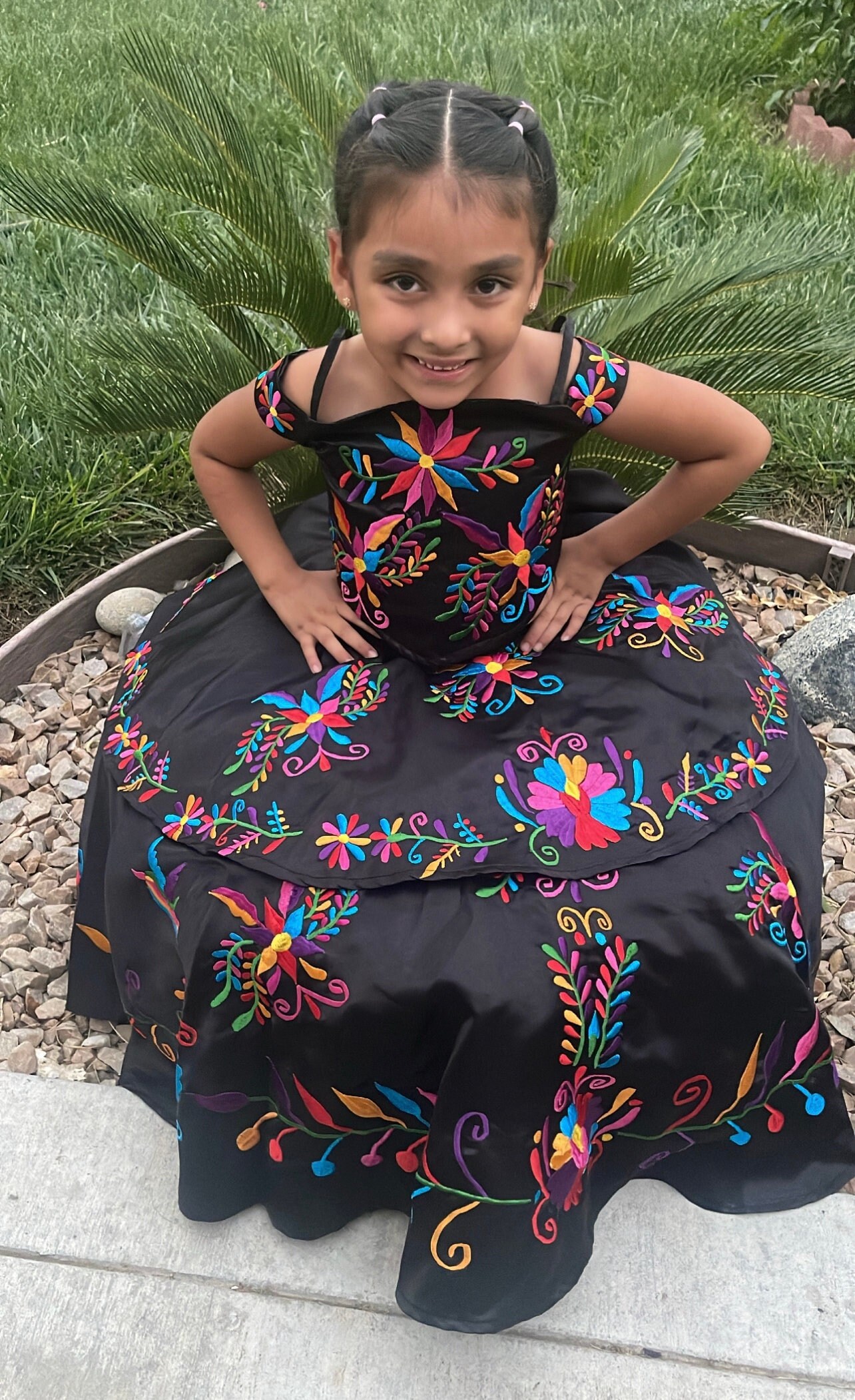 The Girls Mexican Dress 4-6y - Santa Lupita