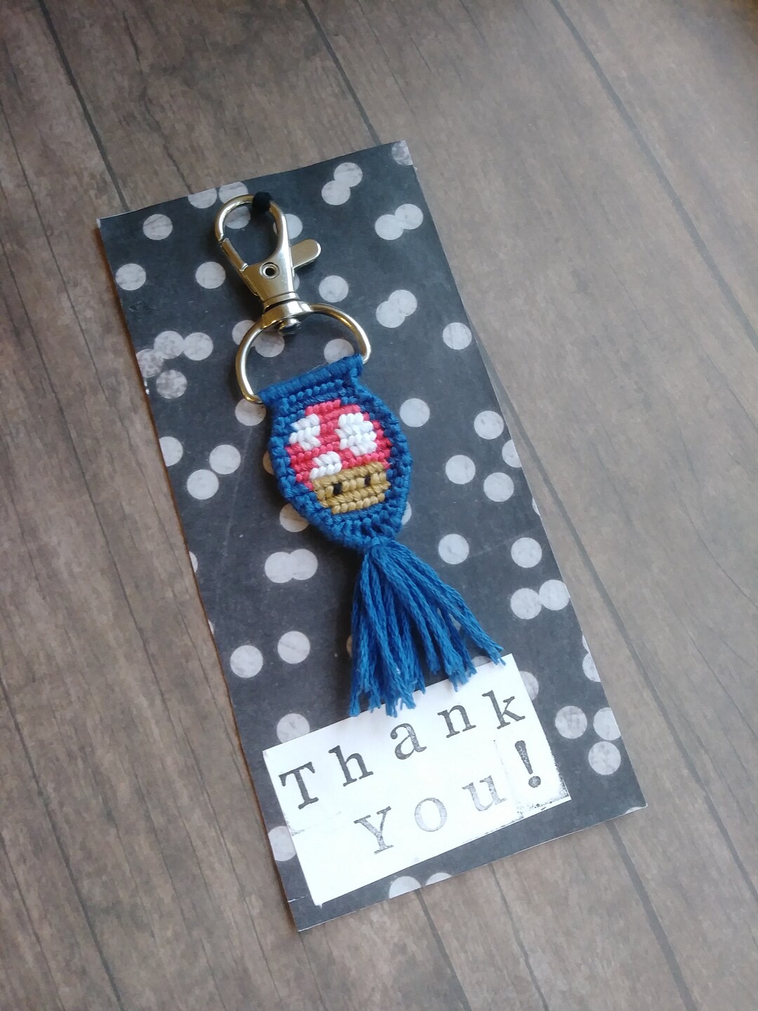 Cute Handmade Macramé Keychain Mario Cart Mushroom Toad - Etsy