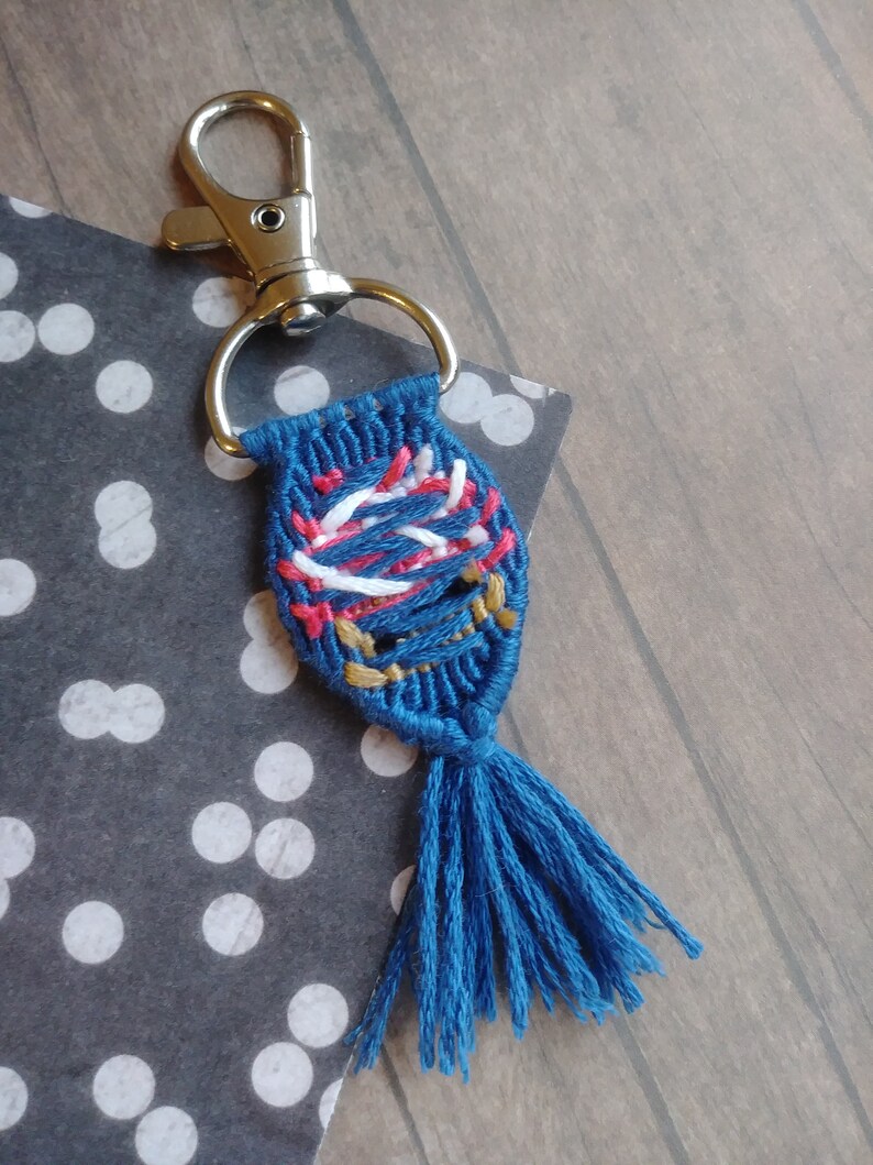 Cute Handmade Macramé Keychain Mario Cart Mushroom Toad - Etsy