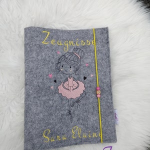 Zeugnismappe Ballerina