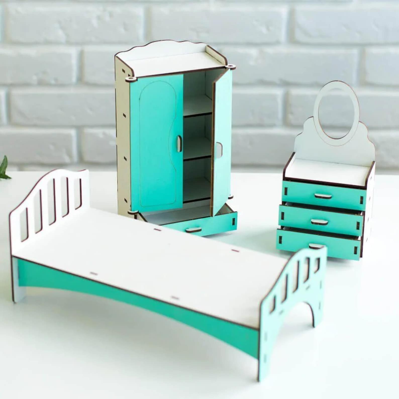 Doll house furniture Barbie set furniture Furniture set | Etsy