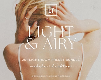 25+ Luftige Lightroom Presets für Desktop & Mobile | Saubere neutrale Voreinstellungen, Sommer-Fotofilter, helle Fotobearbeitungsfilter
