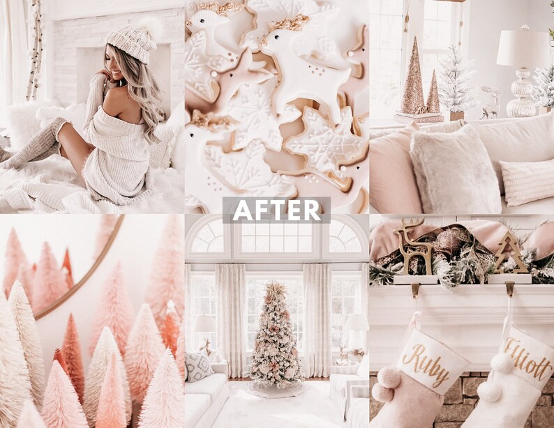 Lightroom Mobile Preset Christmas Presets Holiday Filter Etsy
