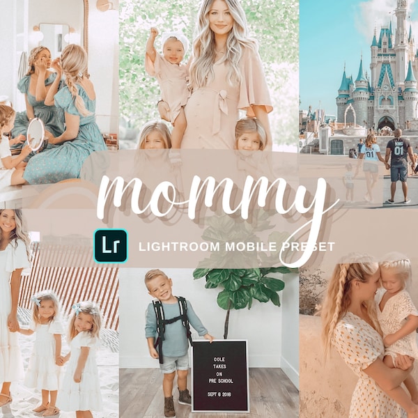 4 Lightroom Presets Bundle für Lightroom Mobile, Mommy Presets, Summer Presets, Motherhood Presets, Mom Presets, Instagram Filters