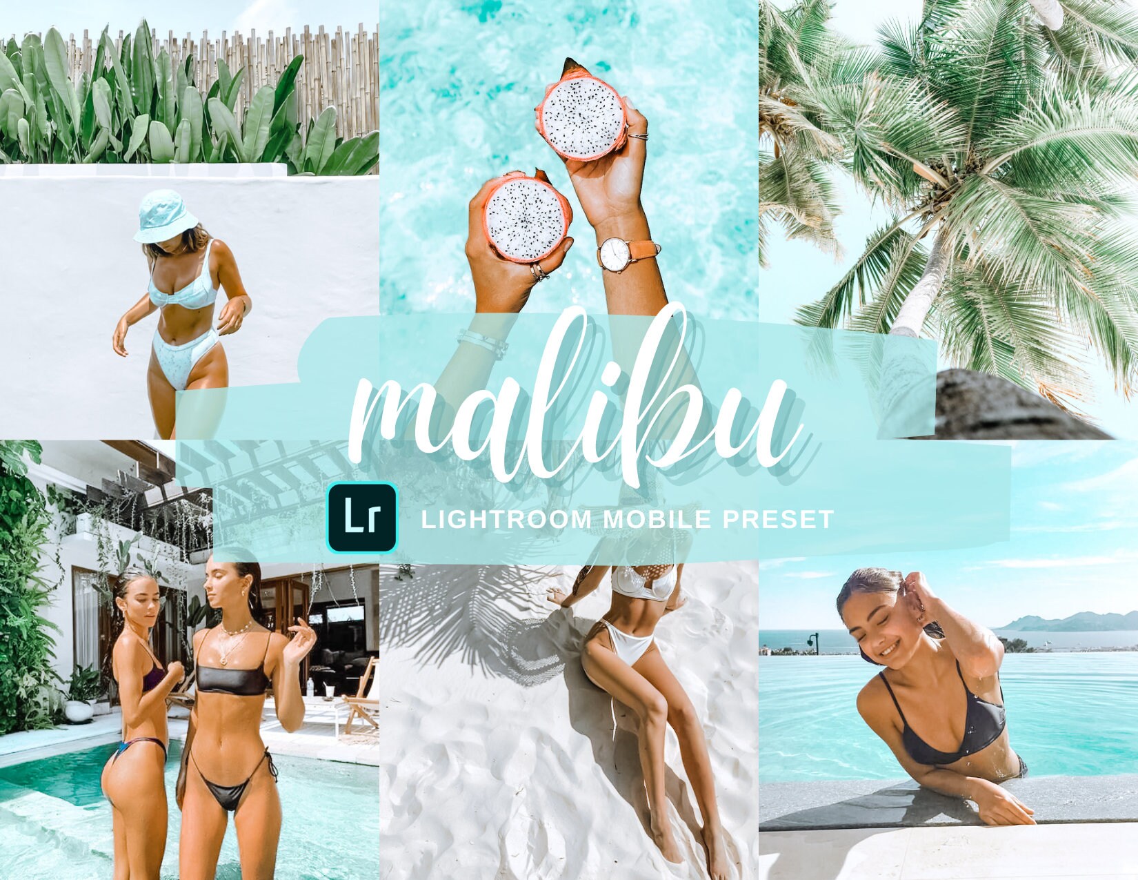 Lightroom Mobile Presets For iPhone & Android Malibu Bright Tropical …
