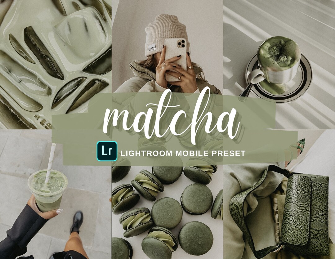 4 Matcha Lightroom Presets for Mobile | Neutral Moody Photo Filter ...