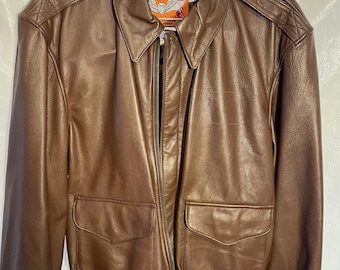 ジャケット・アウター 90s A-2 military flight bomber jacket Vintage 90s Avirex Top Gun MA-1 Flight Flyers Bomber Jacket