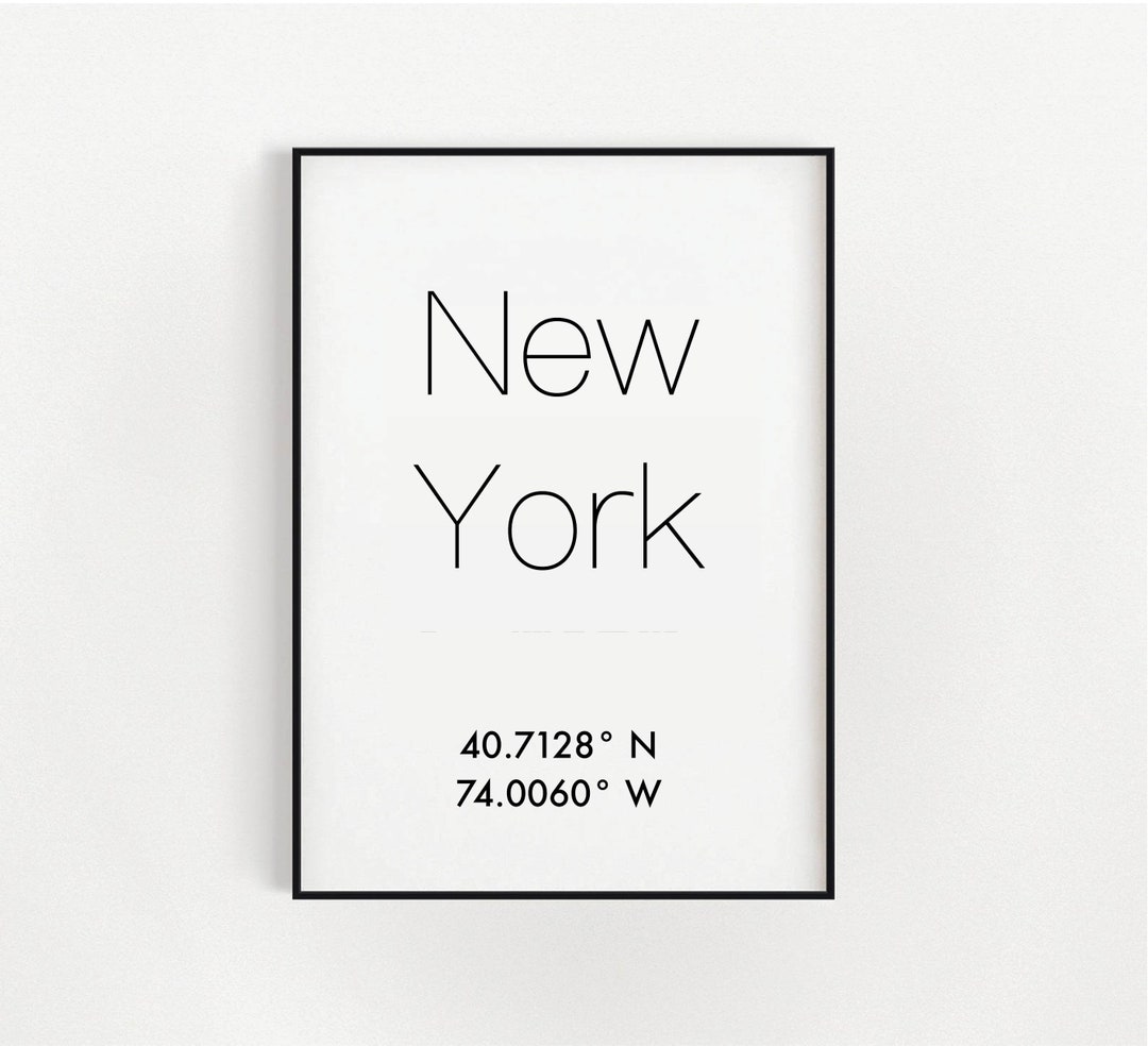 New York Print Black and White, New York Print, New York Wall Art ...