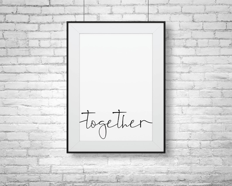 Better Together Printable Art, Set of 2 Prints, Better Together Quote ...