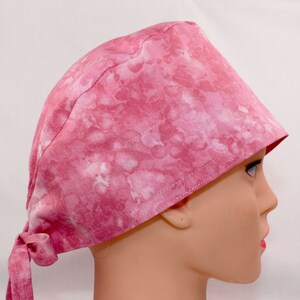 Medium Pink Medical Bonnet, Doctor Scrub Cap, OR Cap, Surgical Cap, Nurse Cap.    Enjoy FREE shipping when you spend 35 dollars or more!