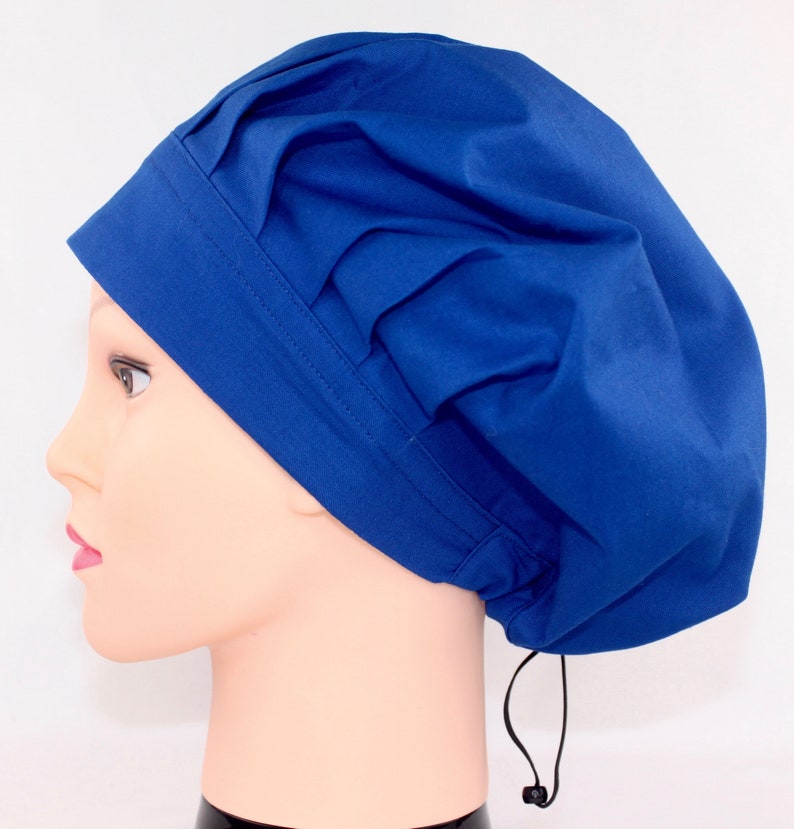 Nurse Scrub cap surgical cap Medical cap Pediatrics bonnet Doctor Scrub cap Chemo cap Royal Blue Bouffant bonnet OR Cap