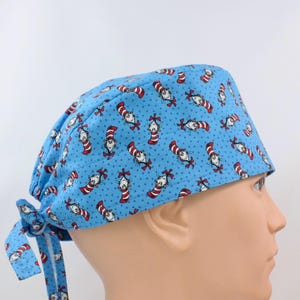 Cartoon Mens Scrub Cap, Mens OR Cap, Medical Cap, Doctor Cap.   Enjoy FREE shipping when you order two or more scrub caps!
