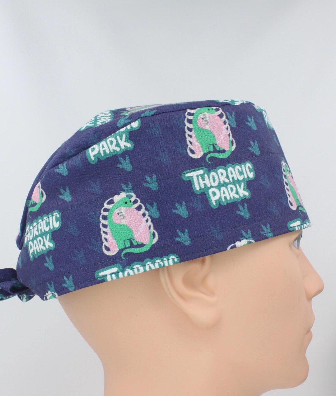 Adjustable Surgical Cap Custom Scrub Cap With Your Photo - Personalized Medical Hat With Adjustable Tie Back Scrub Caps