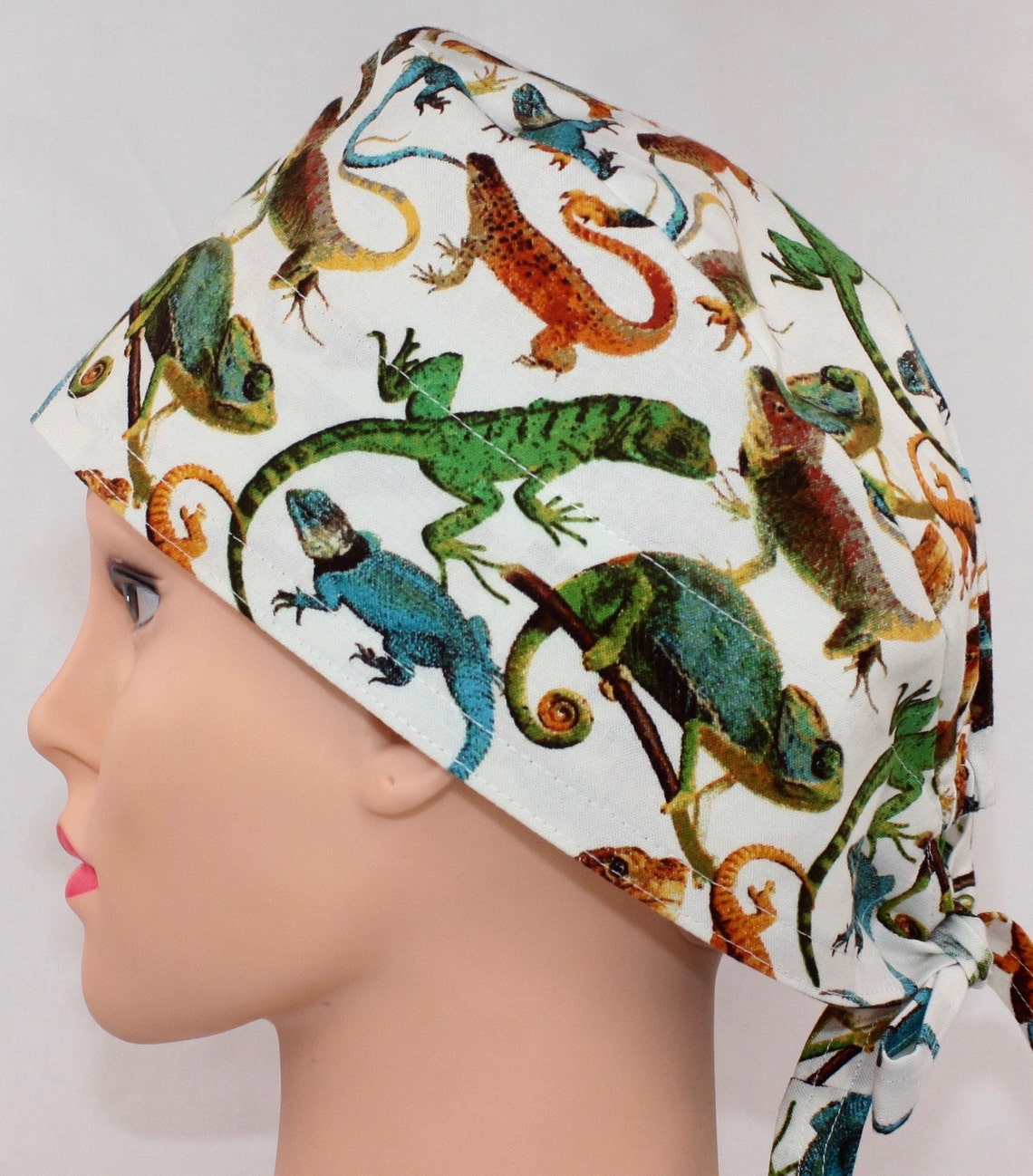 Lizards Scrub Cap Veterinarian Nurse Scrub cap Etsy