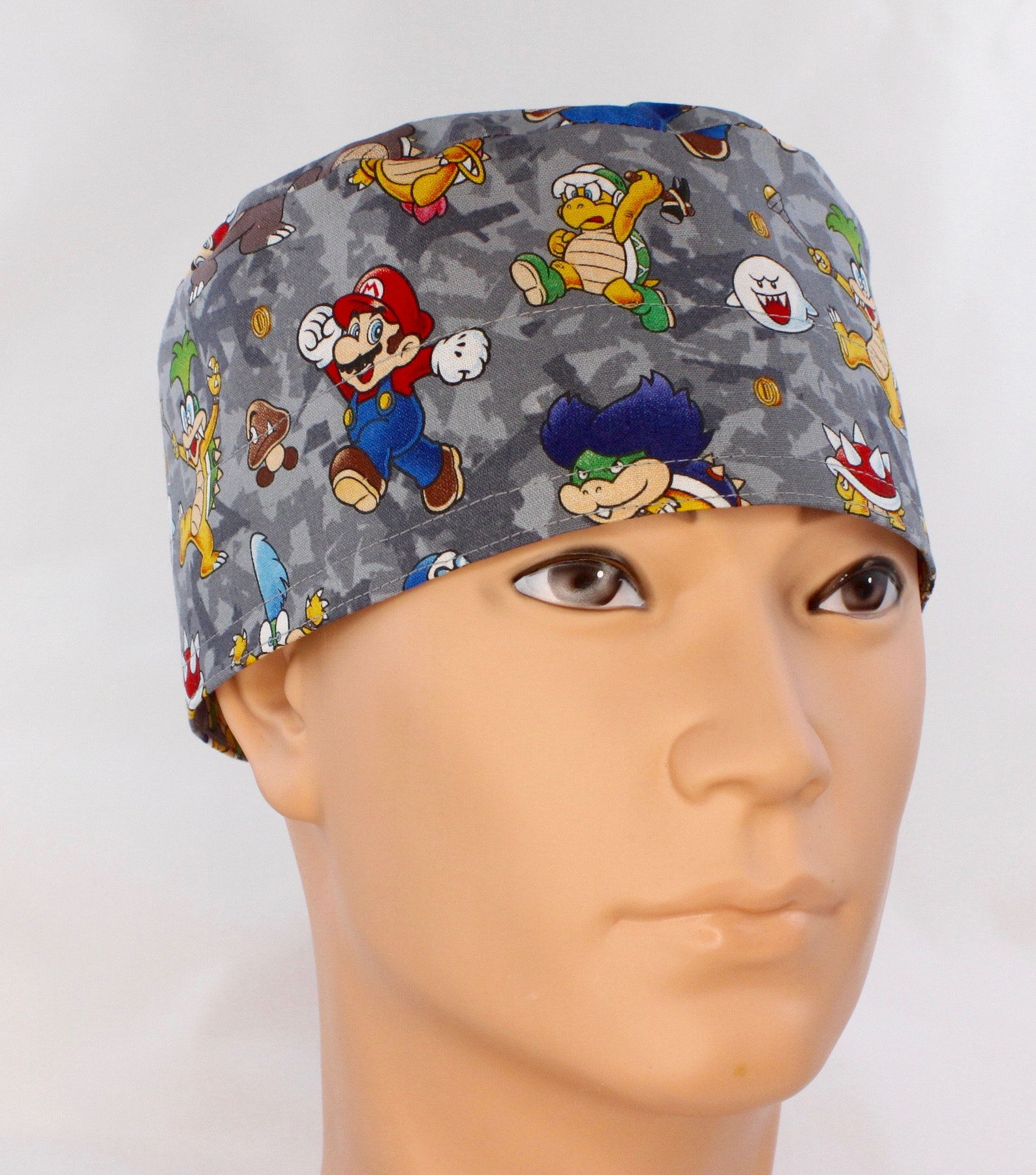 Men's Nintendo Mario Bros. Scrub Cap Scrub cap Medical Etsy