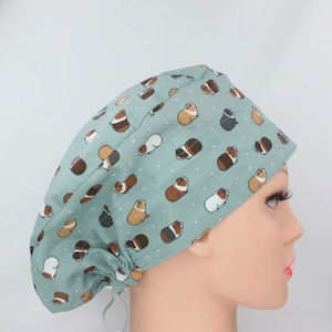 Guinea Pigs Toggle Medical Bonnet, Doctor Scrub Cap, Surgical Cap, Nurse Cap.    Enjoy FREE shipping when you spend 35 dollars or more!