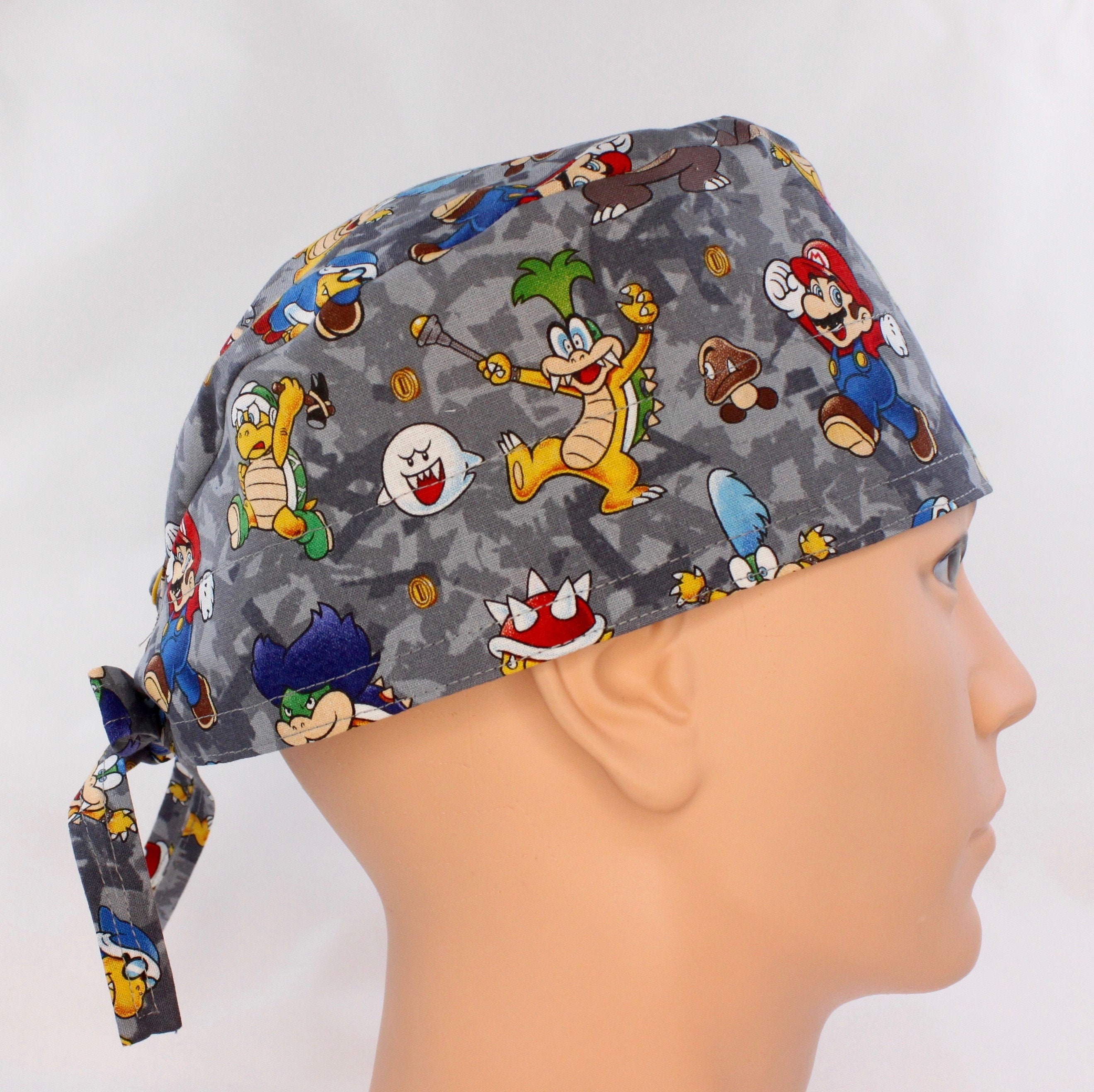 Men's Nintendo Mario Bros. Scrub Cap Scrub cap Medical Etsy