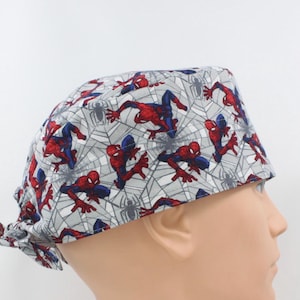 Cartoon Mens Scrub Cap, Mens OR Cap, Medical Cap, Doctor Cap.   Enjoy FREE shipping when you spend 35 dollars or more!