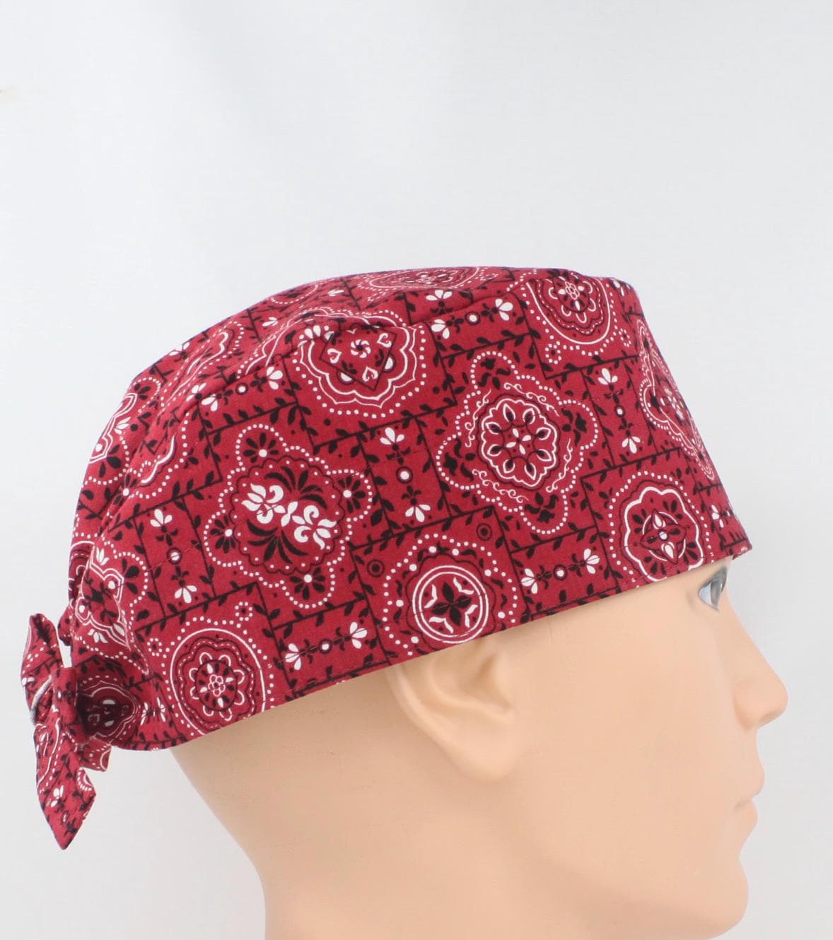 Paisley Red Bandana Print Cotton 3.5