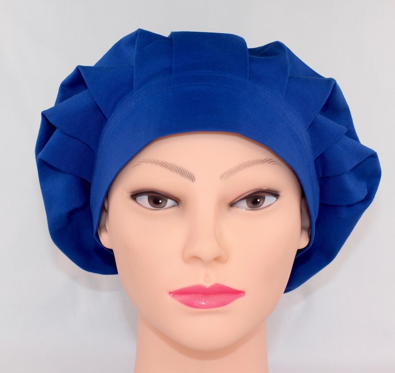 Nurse Scrub cap surgical cap Medical cap Pediatrics bonnet Doctor Scrub cap Chemo cap Royal Blue Bouffant bonnet OR Cap